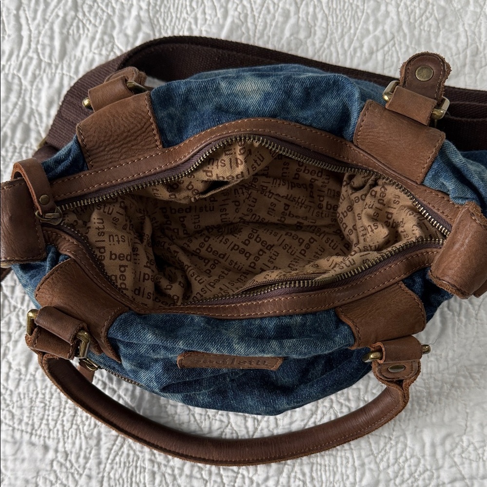 Bed Stu Blue and Brown Shoulder Bag - Picture 4 of 6